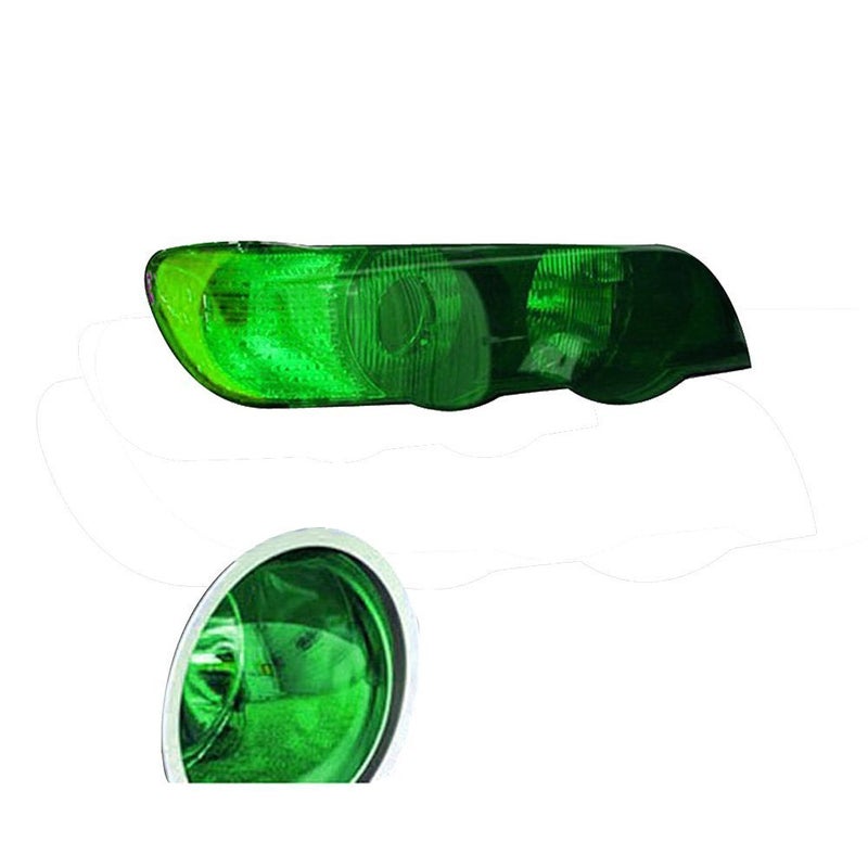 F & B LED LIGHTS فيلم فينيل ملصق ذاتي للأنوار الأمامية والخلفية وأنوار الضباب 12 × 48 بوصة (12 × 48، أخضر) - Image 2